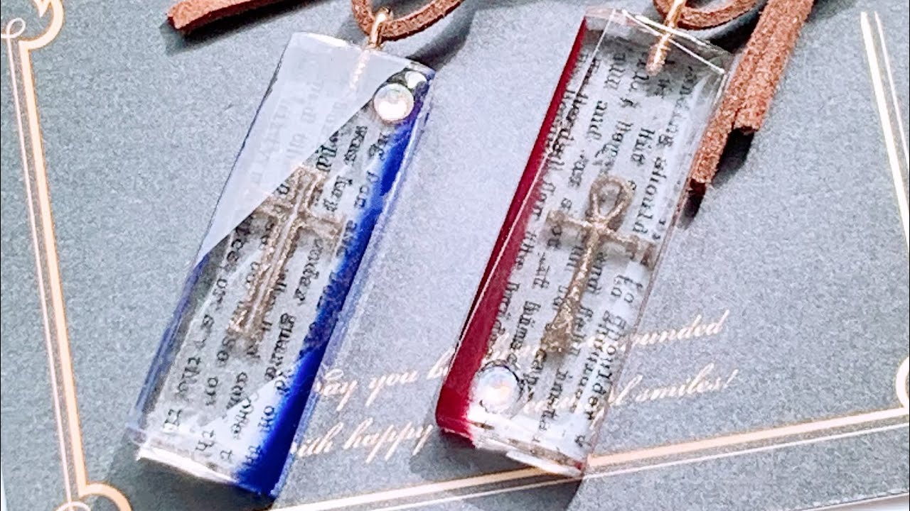 【ＵＶレジン】♥️カップルでお揃いのアクセサリーチャームを作ってみました♡【✨リクエスト企画です🎀】