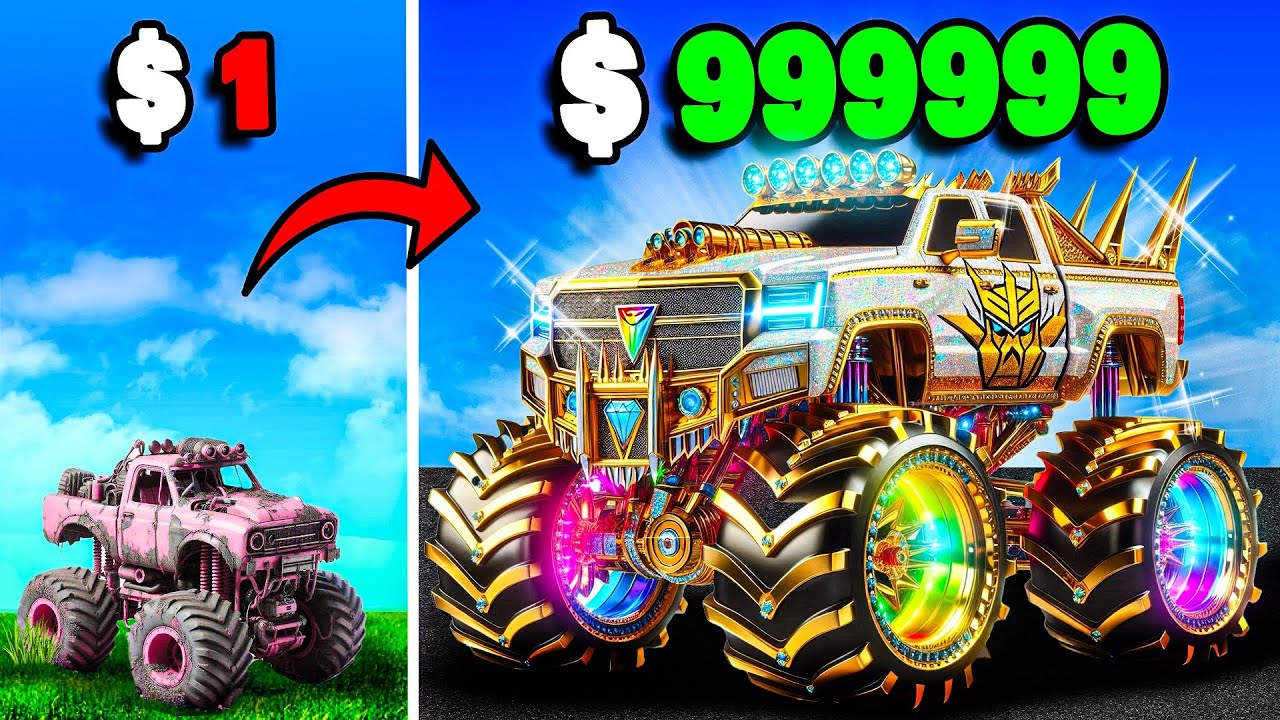$1 to $1,000,000 Monster Truck in GTA 5