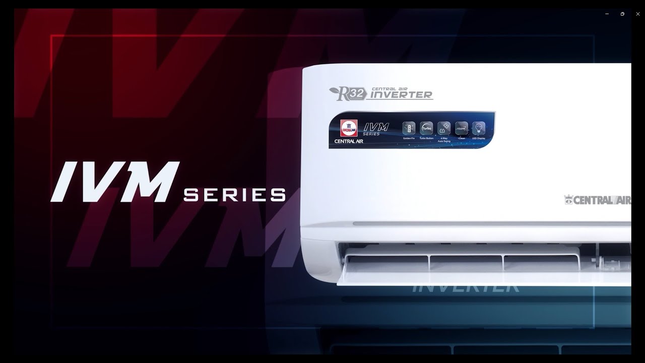 IVM Series 📍แอร์ติดผนัง CENTRAL AIR ระบบอินเวอร์เตอร์ รุ่นใหม่ล่าสุดปี 2025!!!