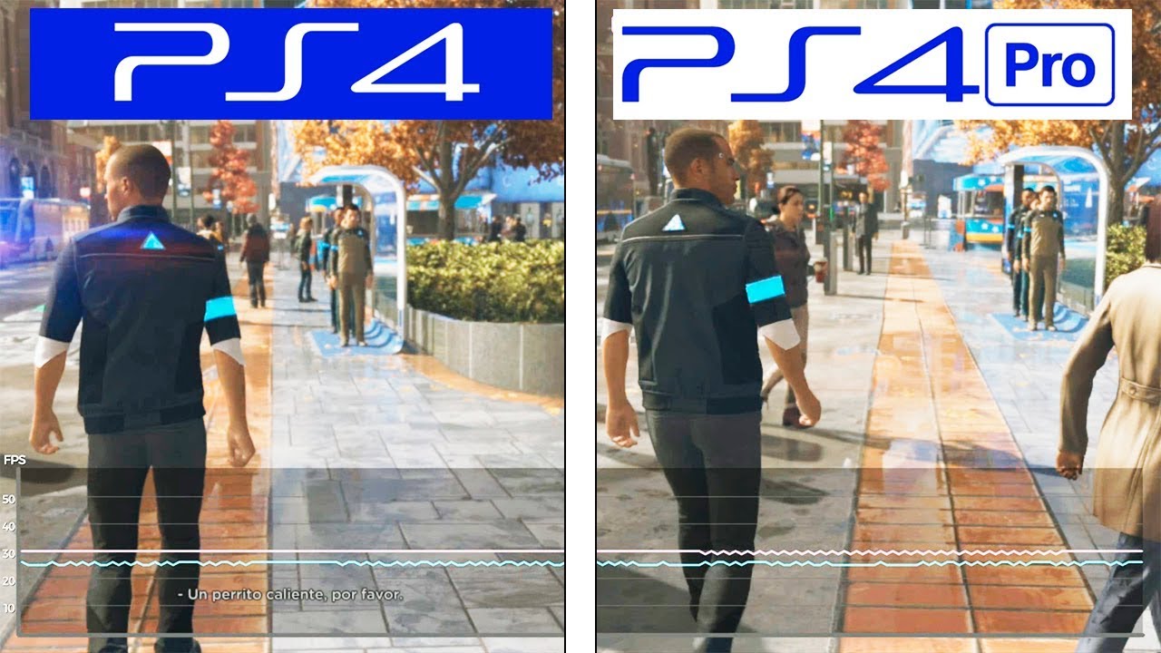 Detroit Become Human | PS4 / PS4 Pro | FRAMERATE TEST | FPS Comparison