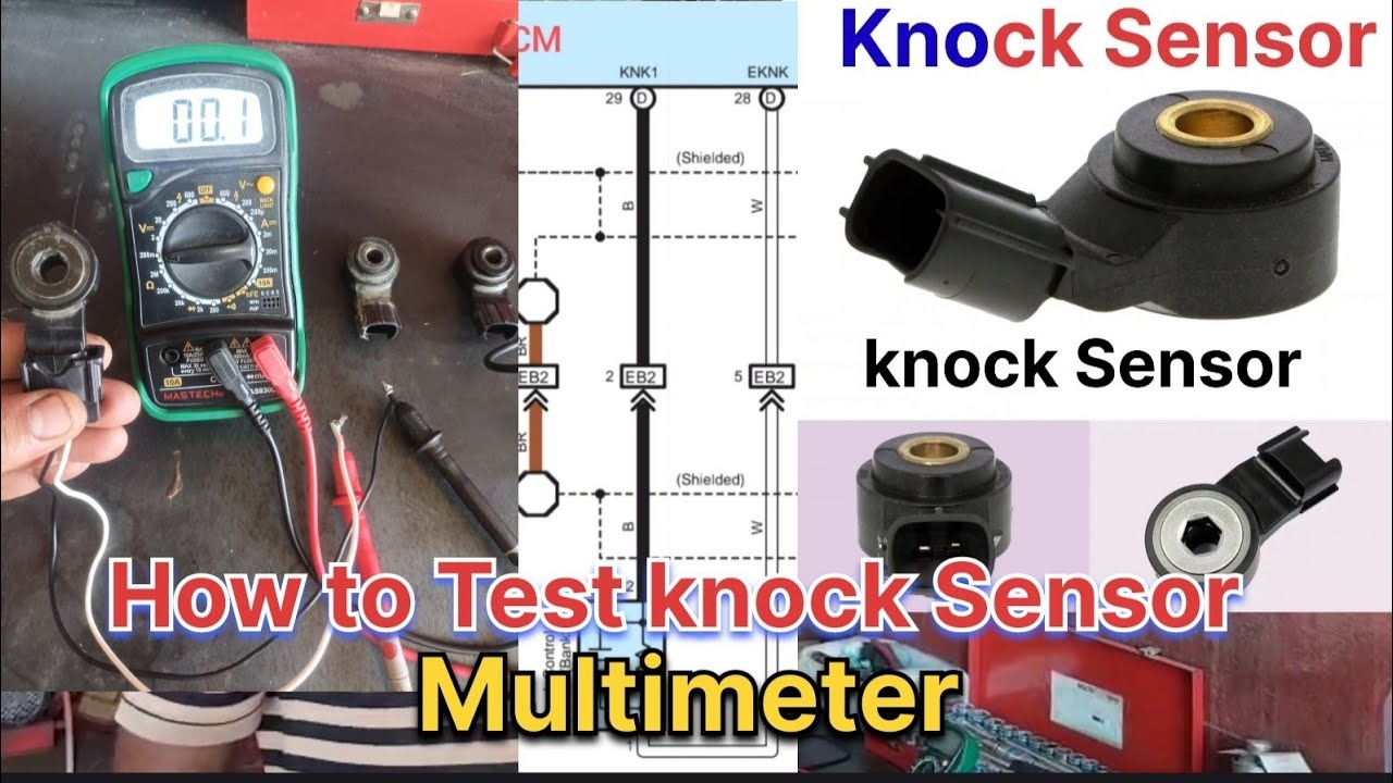 How to Test knock Sensor A2z Knocksensor test multimeter with wiring diagram esrar auto electrician 