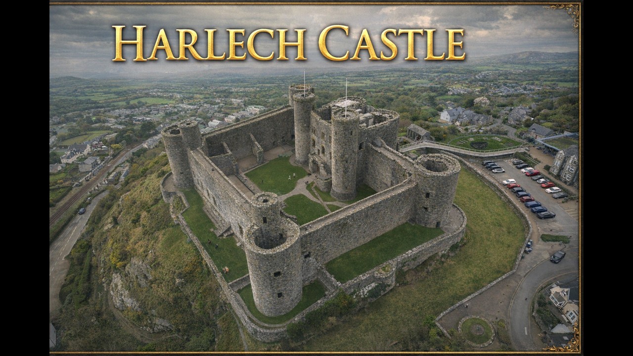 Harlech Castle By Drone