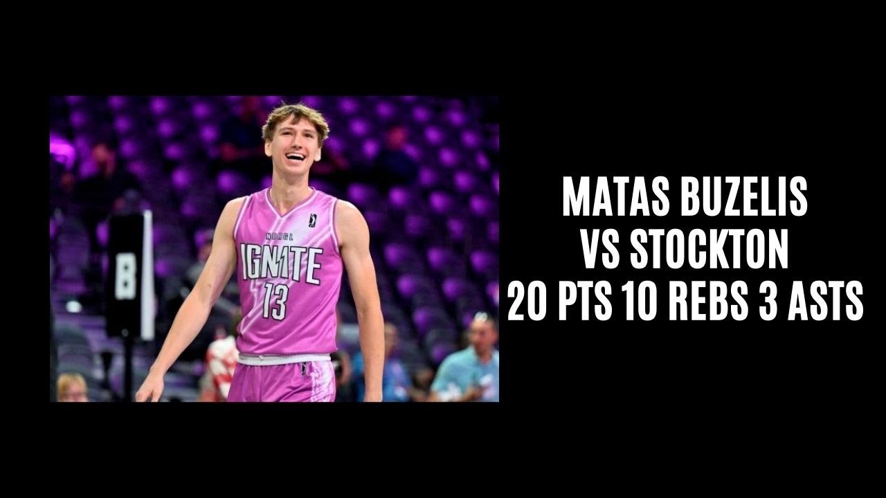 Matas Buzelis vs Stockton (20 PTS 10 REBS 3 ASTS 1 BLK) 1/15/24