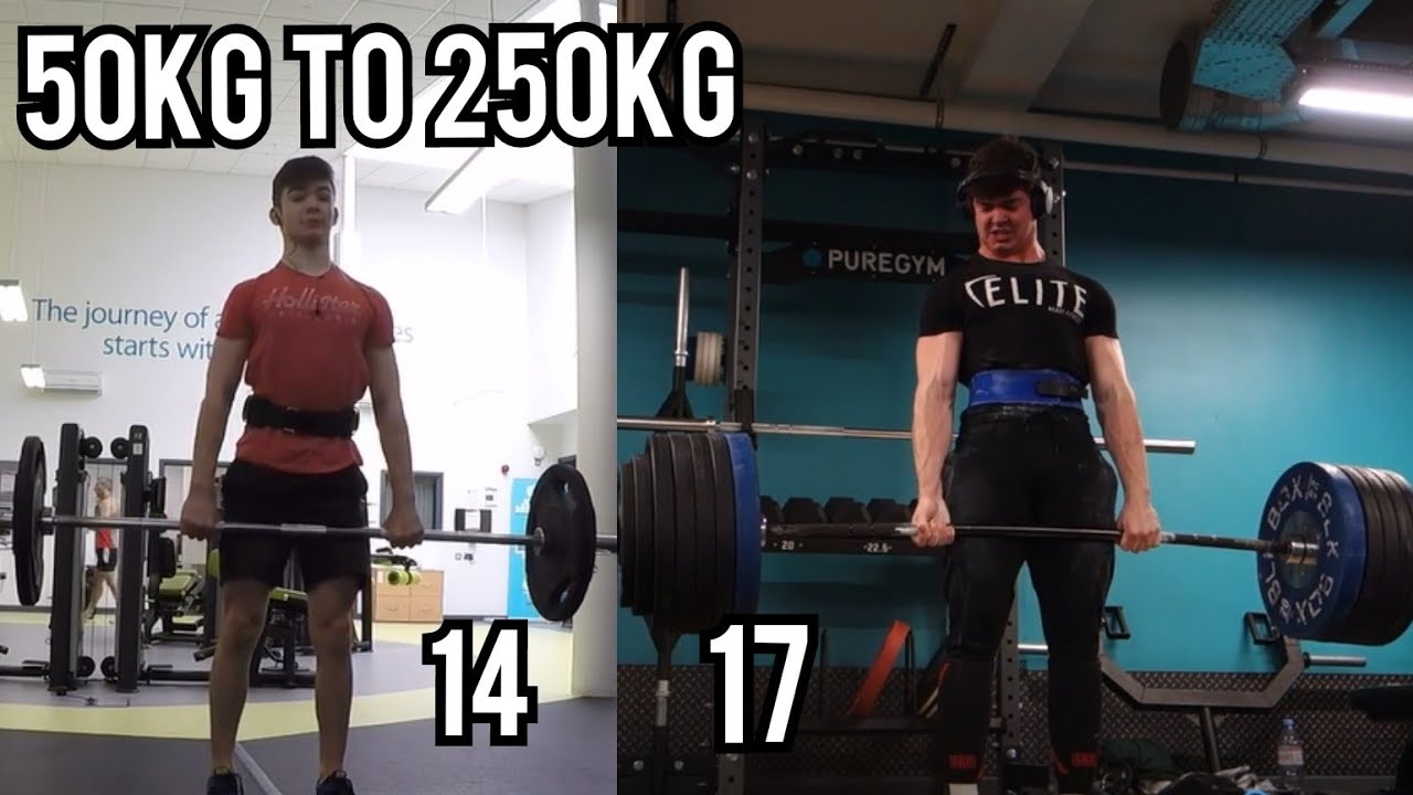 50KG-250KG DEADLIFT TRANSFORMATION | 14-17