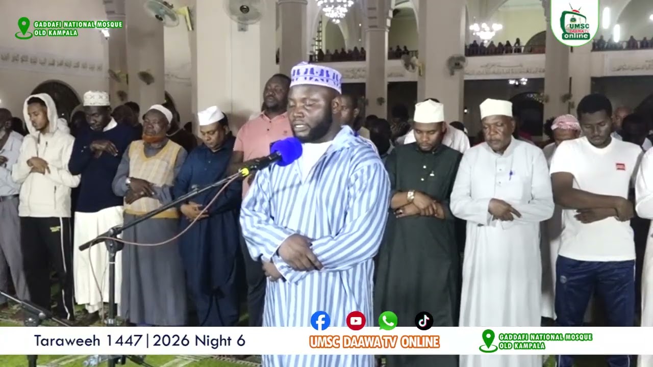 Taraweh 1447 | 2026 Night 6 | Sheikh Abdulbarri Kaloozi | Sheikh Ali Abubakar Katende 