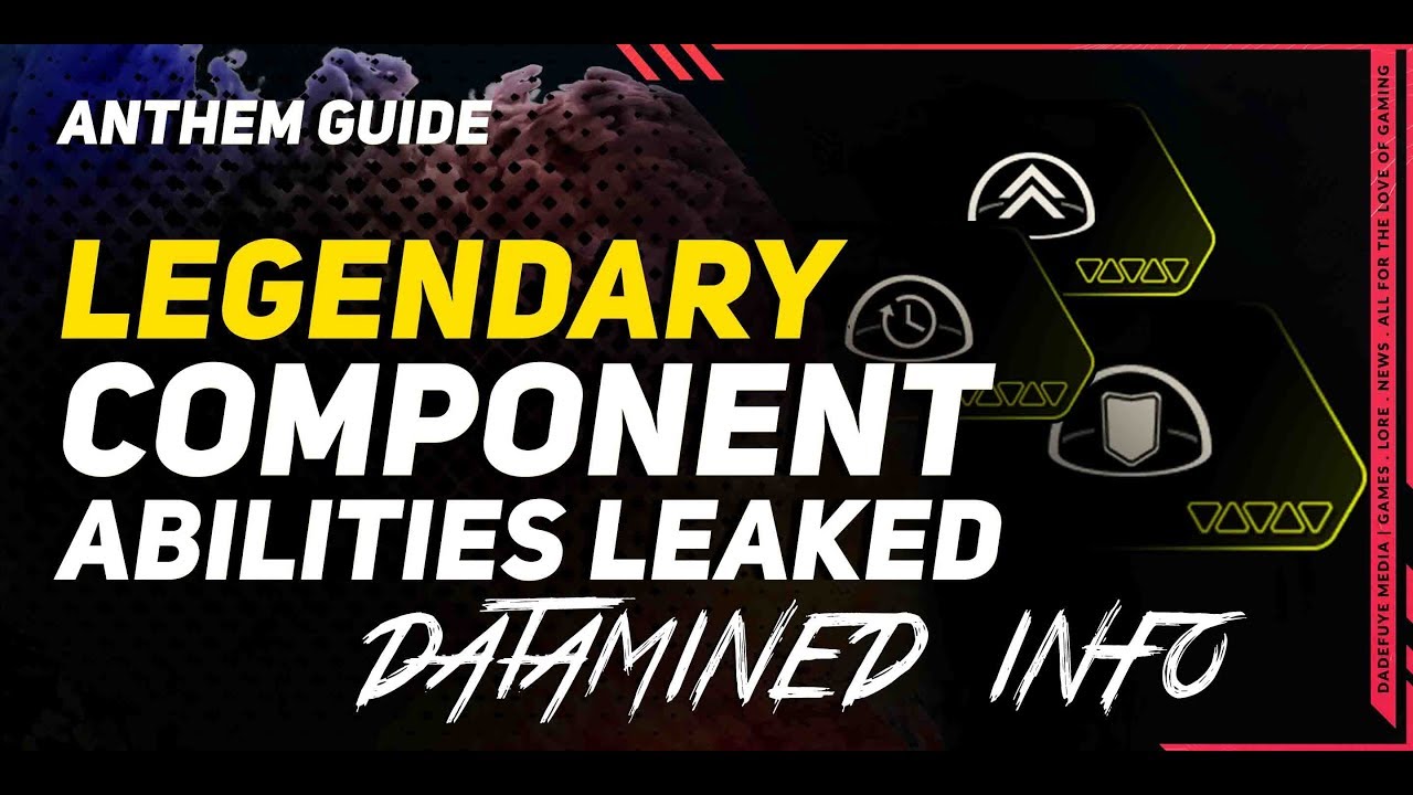Anthem \\ New Legendary Support Items Leaked [Ranger, Interceptor, Colossus, Storm]