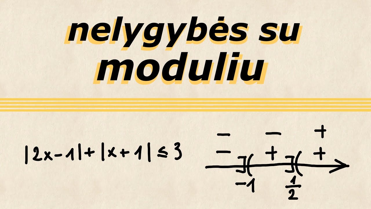 Nelygybės su moduliu | modulio apibrėžimas, pavyzdžiai