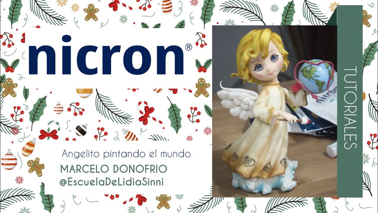 Tutoriales Nicron | ANGEL PINTANDO EL MUNDO | DIY gratuito | Prof. Marcelo Donofrio