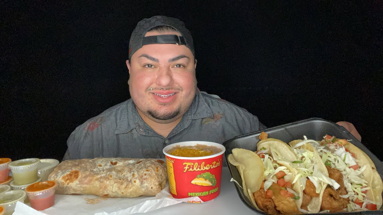 Mexican Food Mukbang • Fish Tacos • Chorizo Burrito • Cheesy Beans • LIVE MUKBANG
