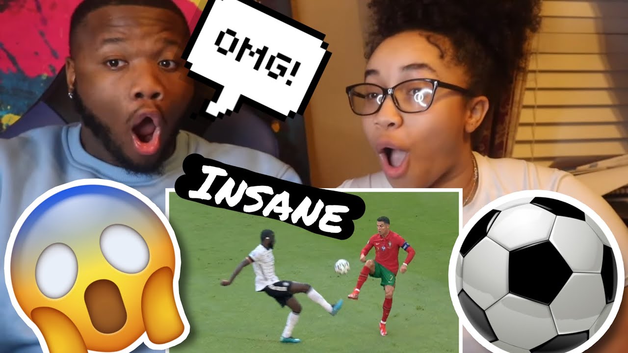 AMERICANS REACTS to Football Skills that Broke the Internet 2021