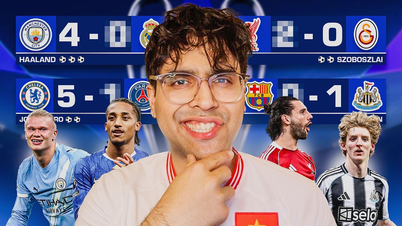My *FINAL* Champions League Round Of 16 Predictions!