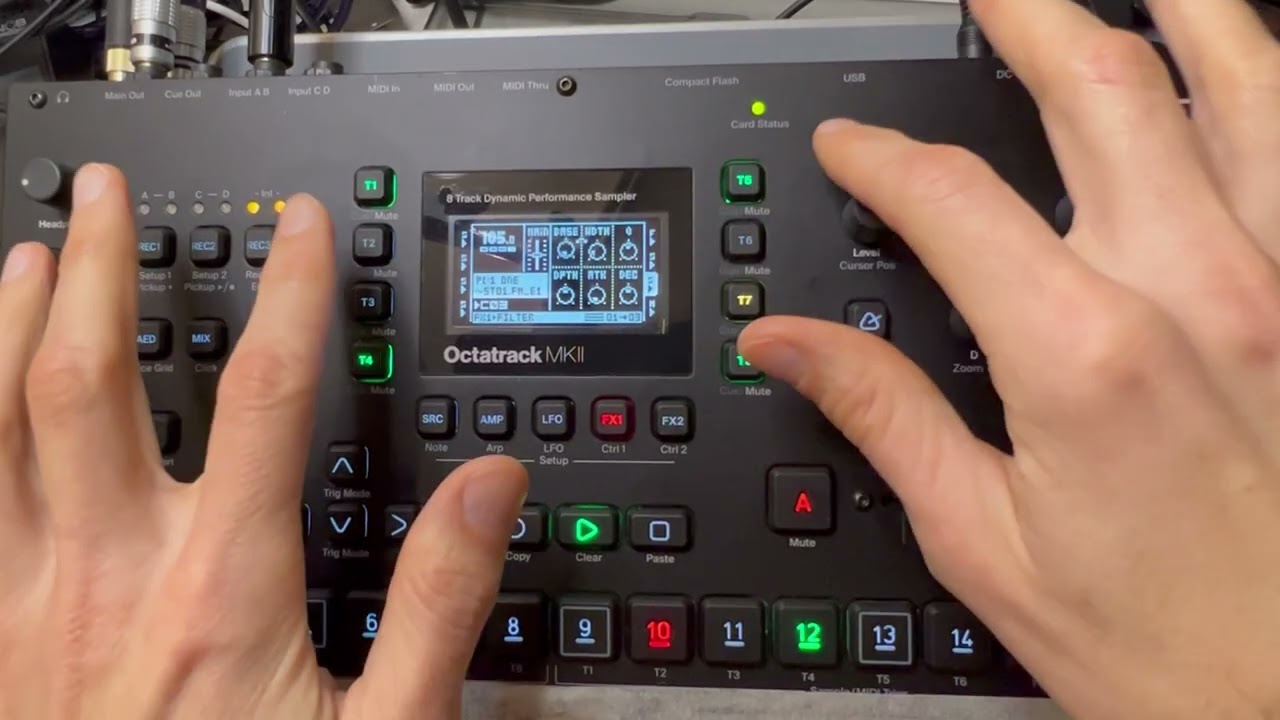 Octatrack vs Fender Strat + DFAM + Mellotron sampled | Staying apart