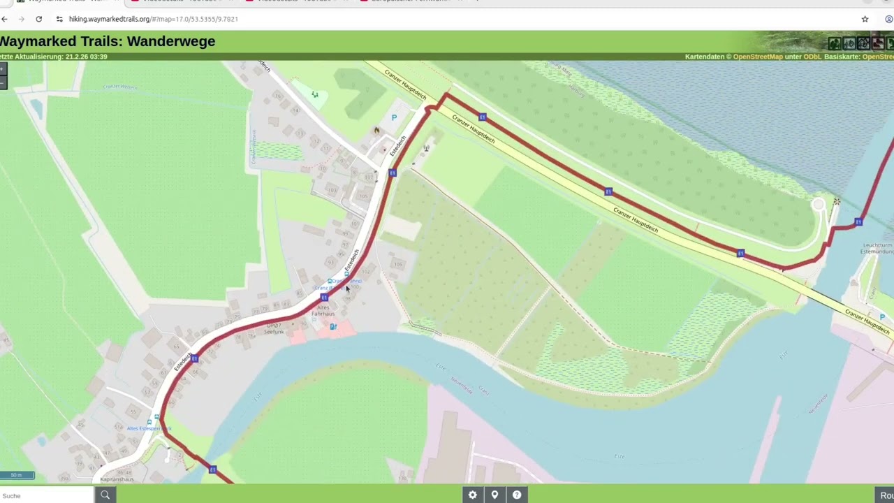 [E1-11] Europa Fernwanderweg E1 von Hamburg Cranz nach Buchholz in der Nordheide
