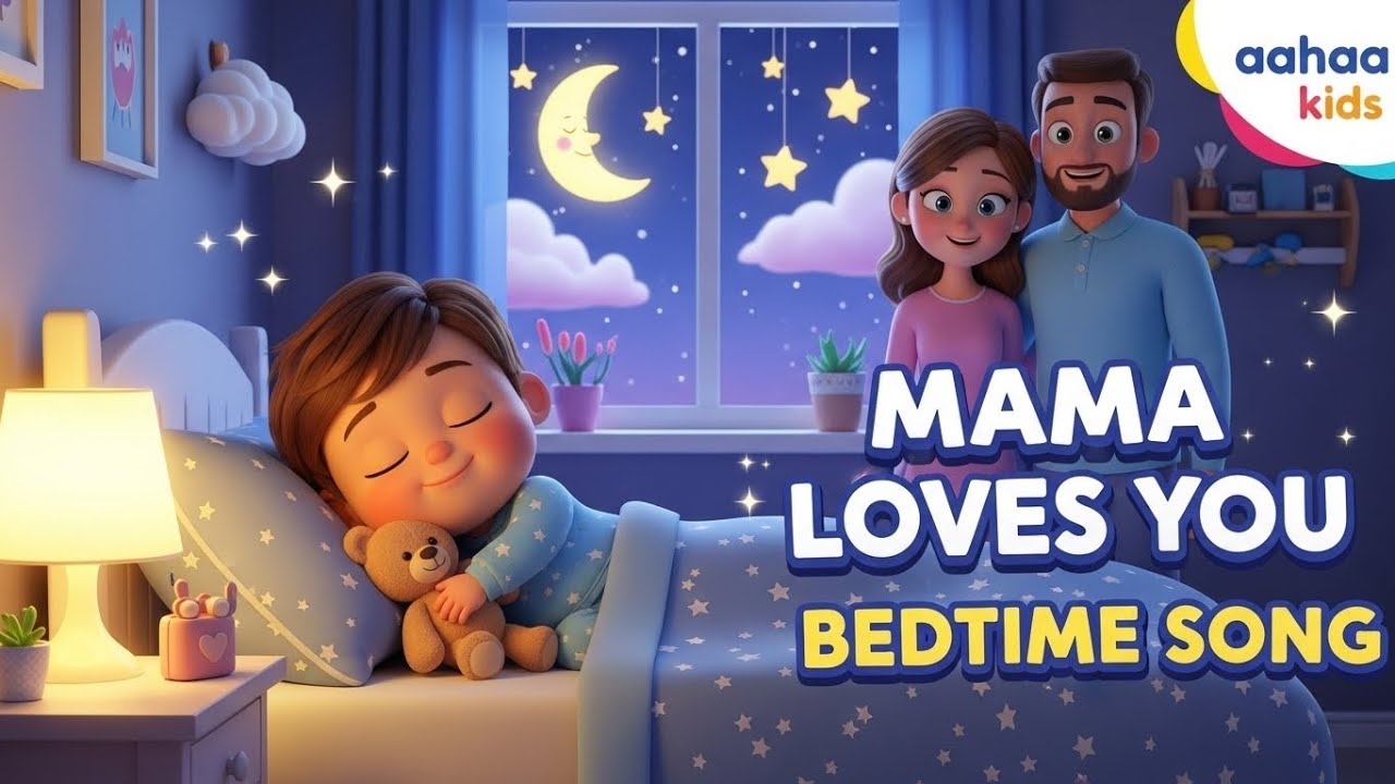 Mama Loves You ❤️  Bedtime Lullaby for Babies 🌙  Sleep Song for Kids  aahaa kids