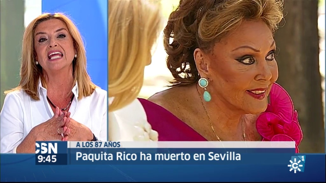 Muere Paquita Rico en Sevilla
