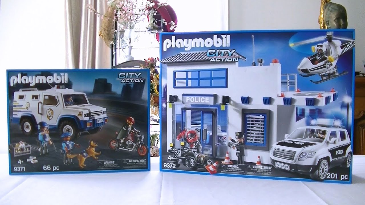 Unboxing Playmobil : Le commissariat de police (2018) - 9371, 9372