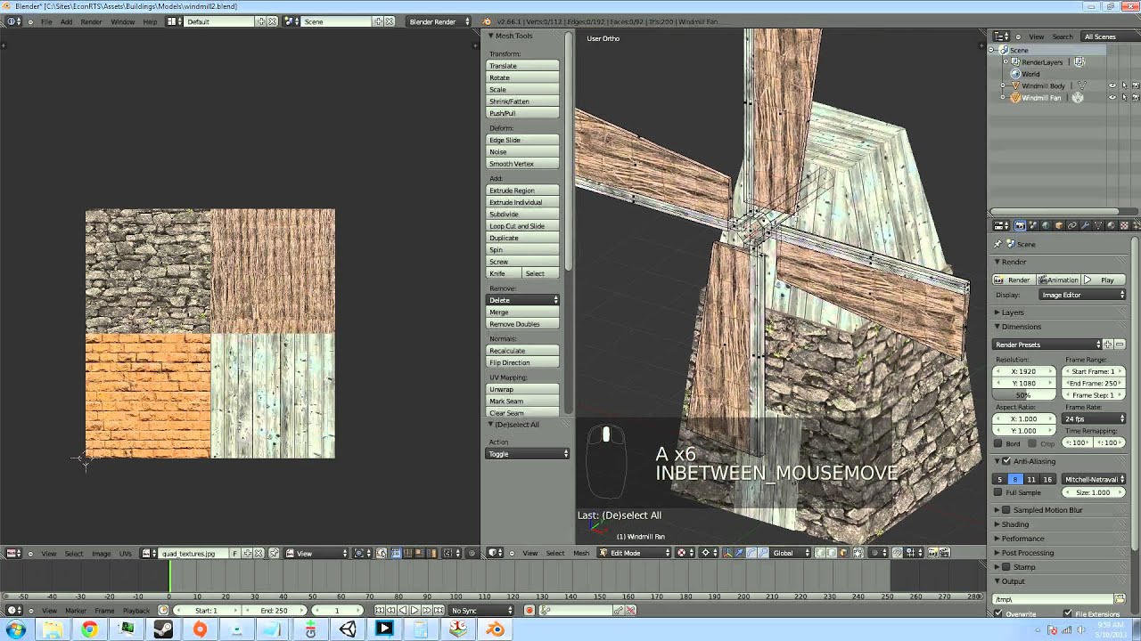 Unity+Blender: Simple Building Tutorial 2/2