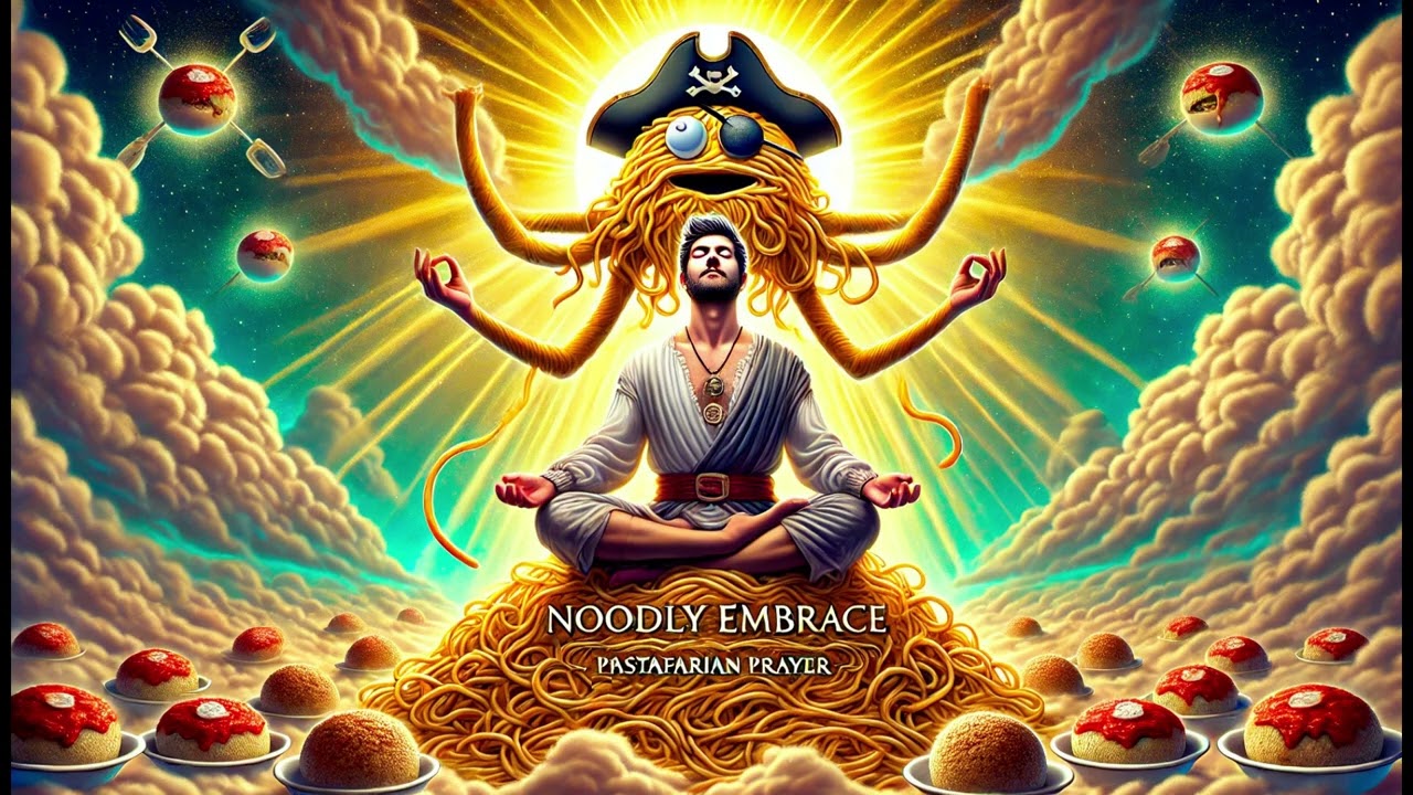 Noodly embrace (Pastafarian prayer)