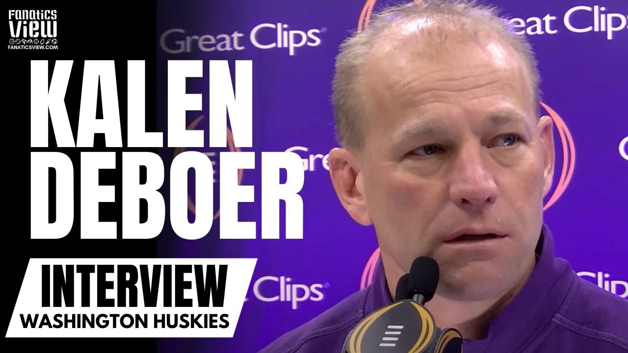 Kalen DeBoer talks Michigan vs. Washington, Michael Penix Jr. Relationship & Future at Washington