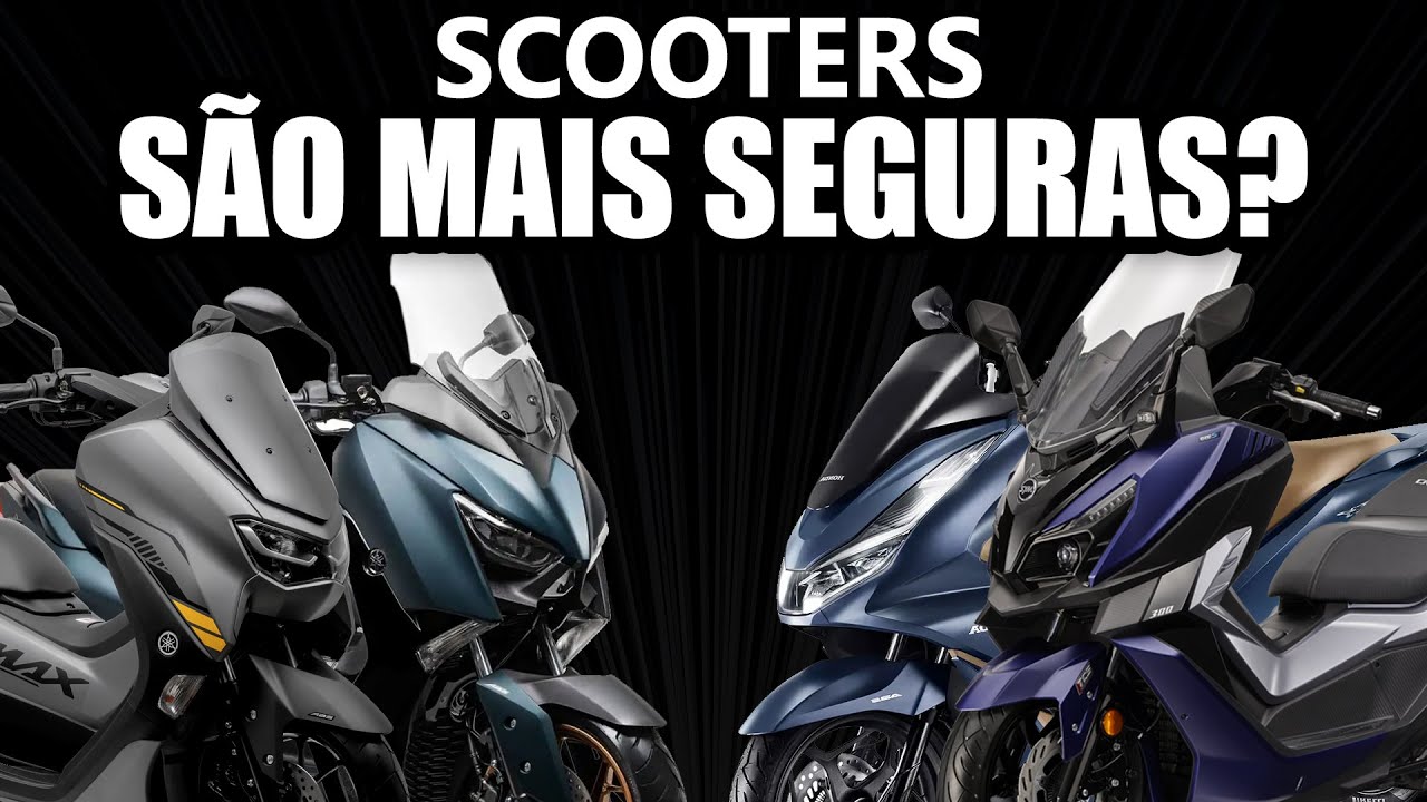 Scooters são mais seguras que motos convencionais?