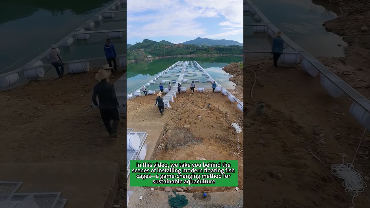 Modern Fish Farm Setup &ndash; Floating Cage Installation Guide!