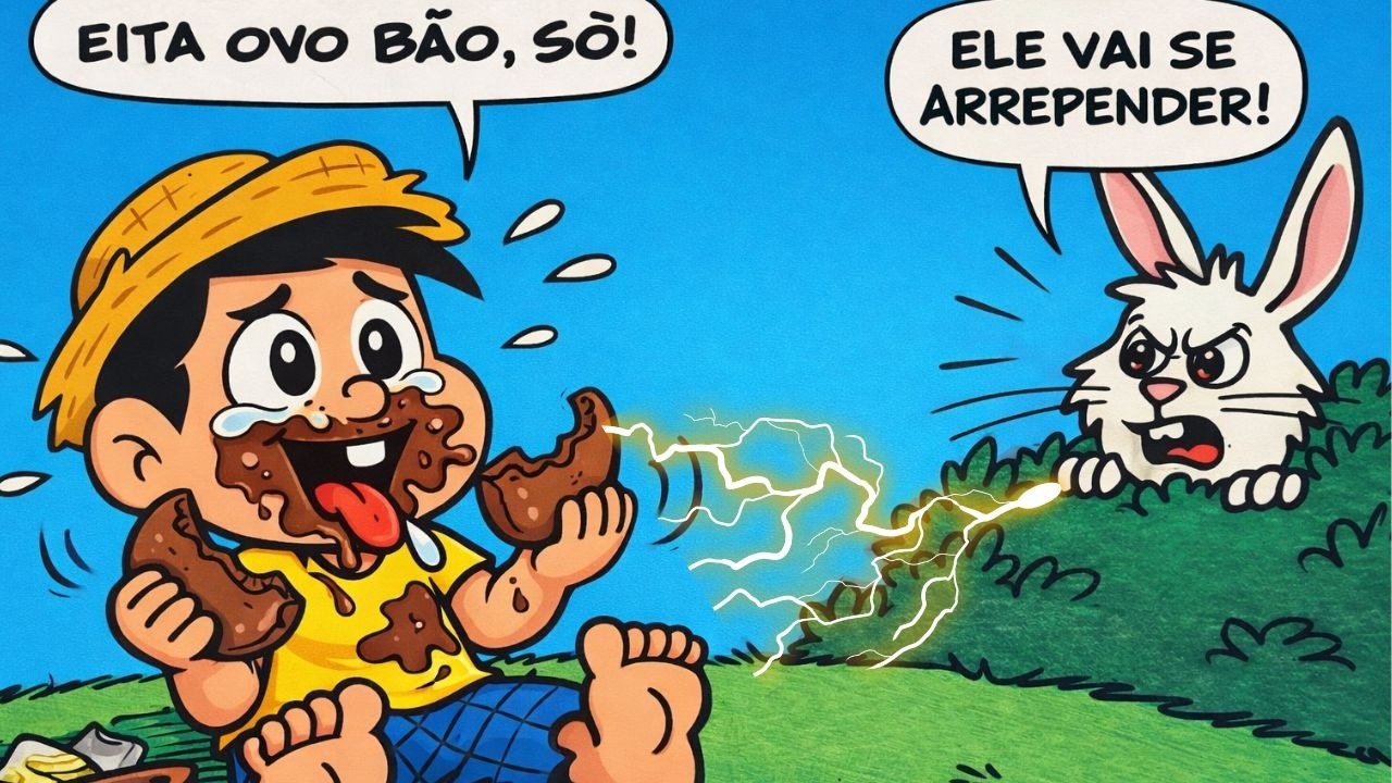ELE COMEU O OVO DE PÁSCOA ANTES DA HORA  E...