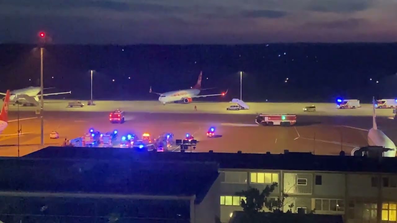 Luftnotlage und außerplanmäßige Landung am Albrecht Dürer Airport Nürnberg