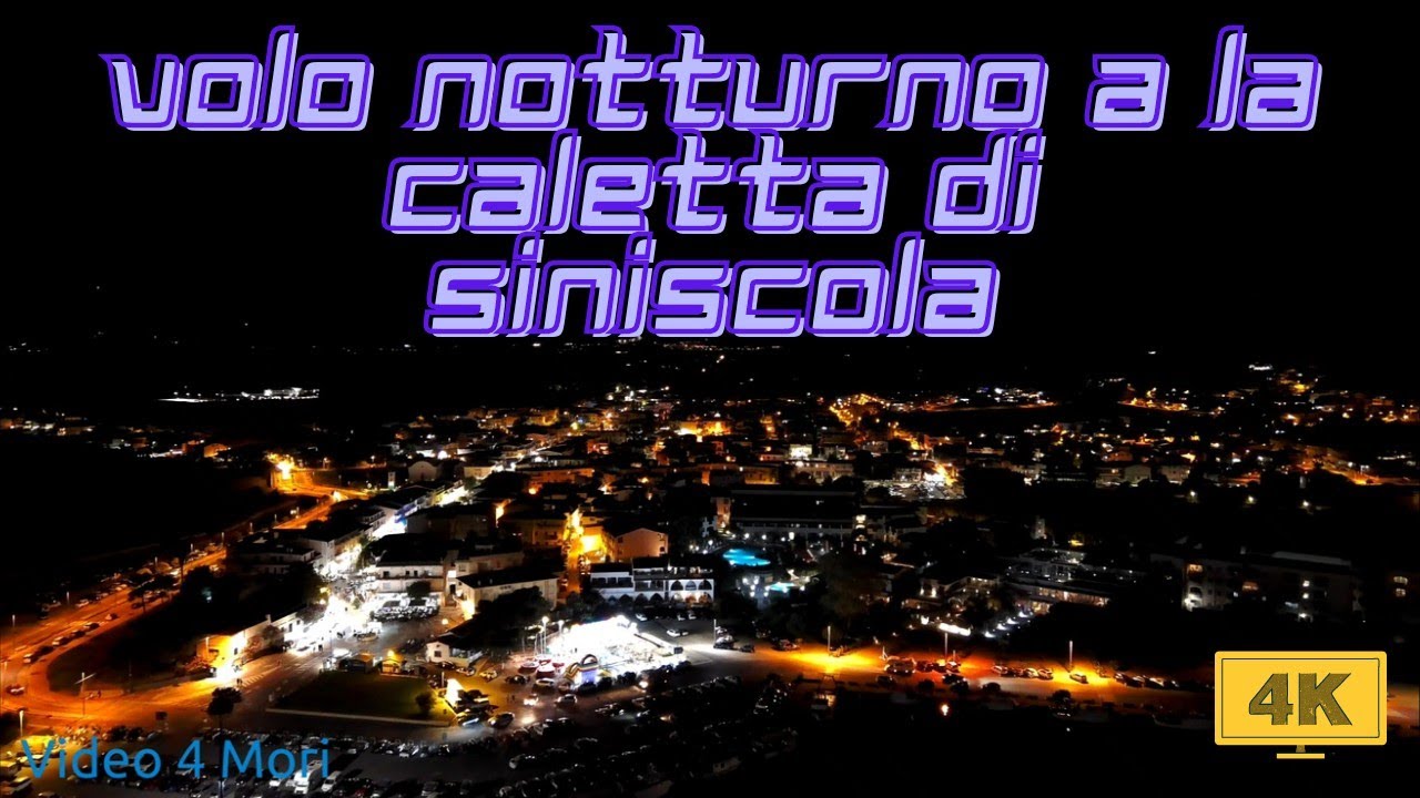 Volo Notturno a La Caletta di Siniscola ~ 4K by Autel Nano Plus ~