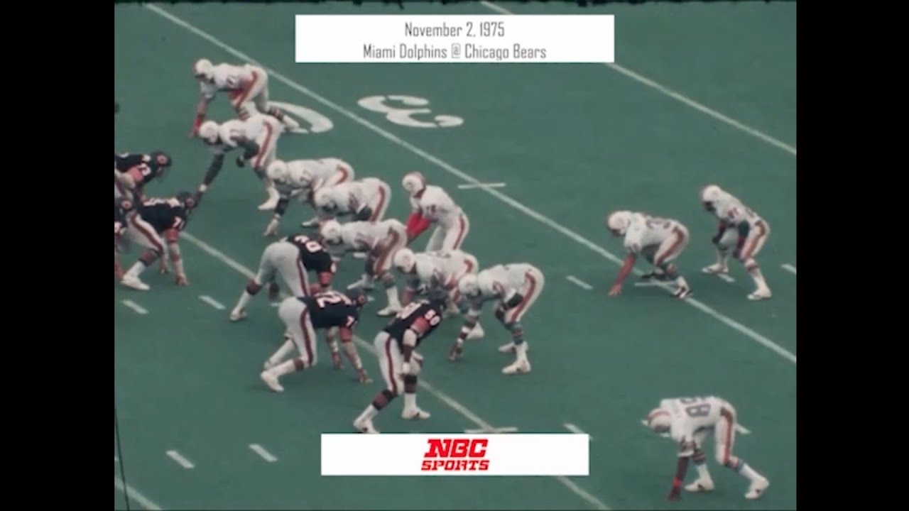1975-11-2 Miami Dolphins @ Chicago Bears + NFL Highlights Week 7