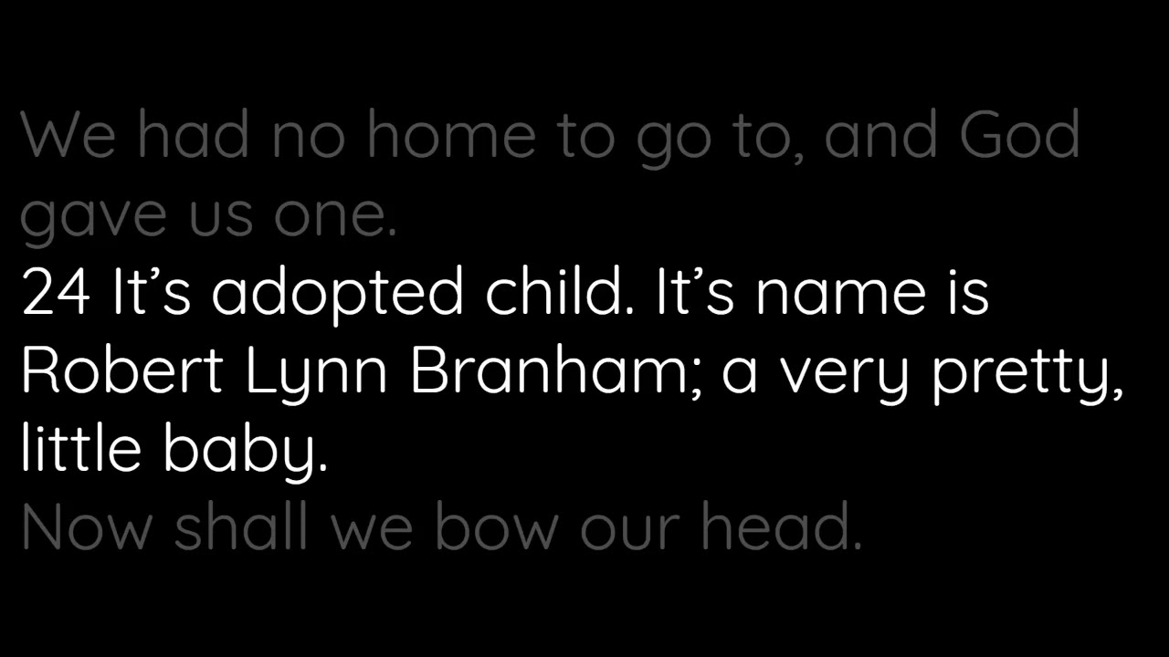 56-0923 - Spiritual Adoption - William Branham
