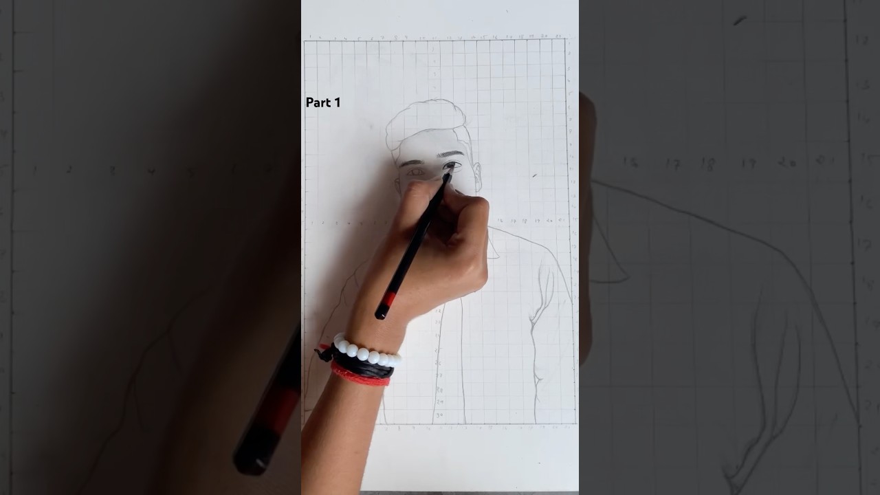 Realistic ( Men ) Pencil Sketch #shorts