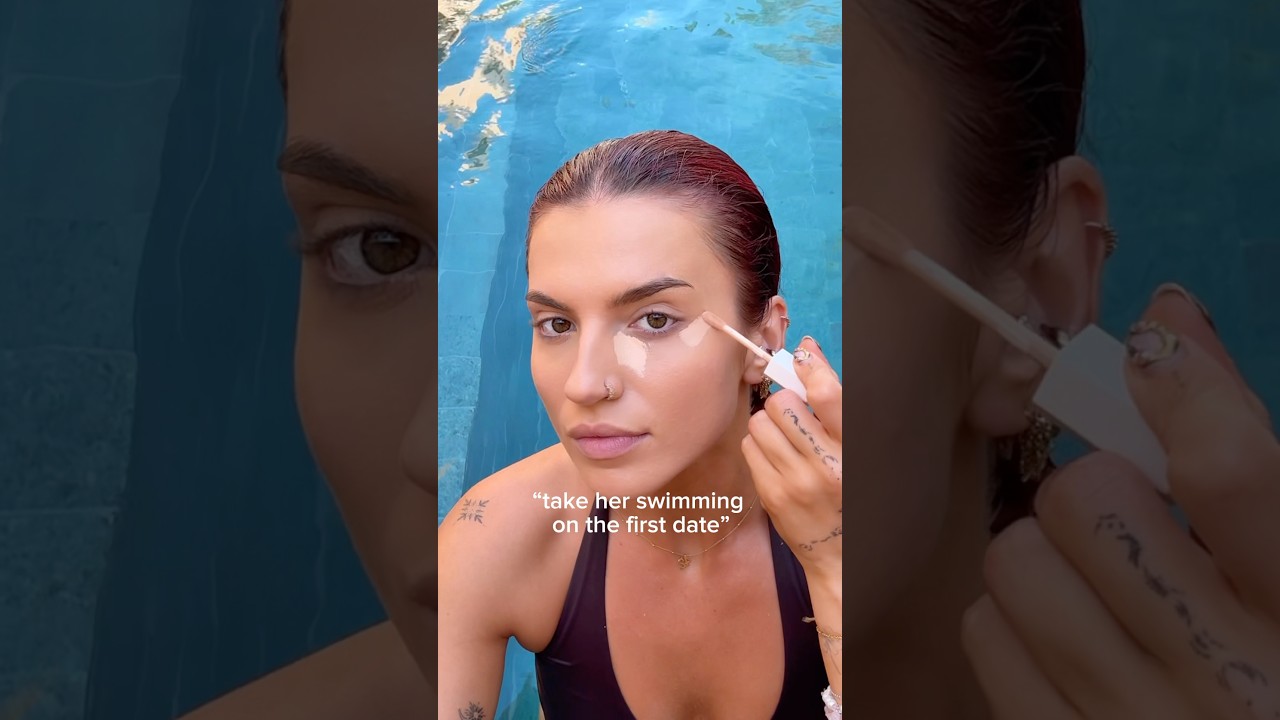 “take her swimming on the first date” but I’m a makeup artist and it won’t move💋 ​⁠