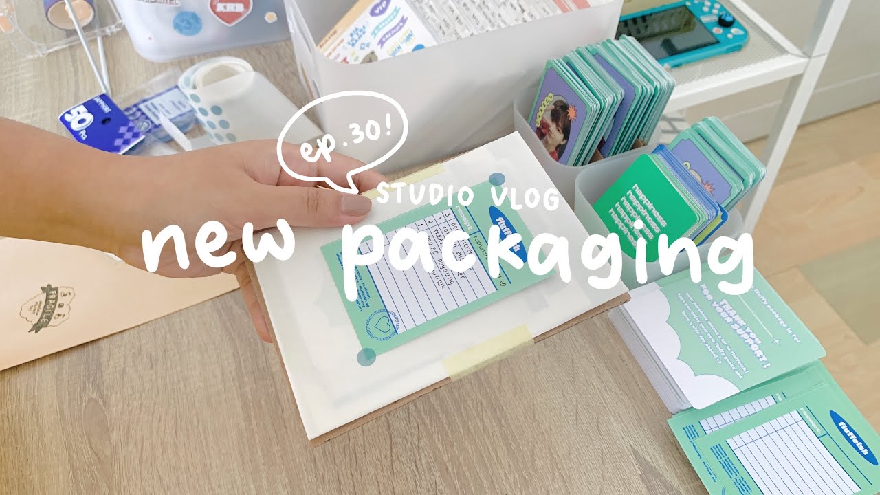 studio vlog ep. 30 : packaging baru, packing orders || indonesia