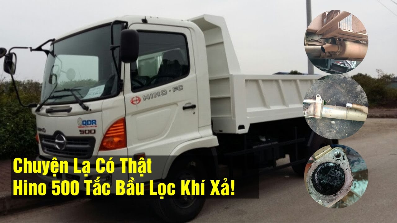 Chuyện Lạ Có Thật Hino 500 Khói Đen Và Có Bầu Lọc Khí Xả!
