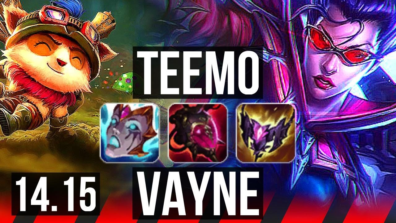 TEEMO vs VAYNE (TOP) | Quadra, Rank 7 Teemo, 1700+ games | EUW Grandmaster | 14.15