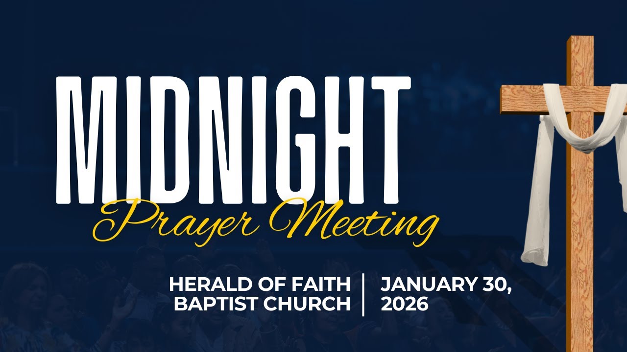HFBCCI Midnight Prayer Meeting Exhortation: STANDING ON HOLY GROUND IN PRAYER | 30 January 2026