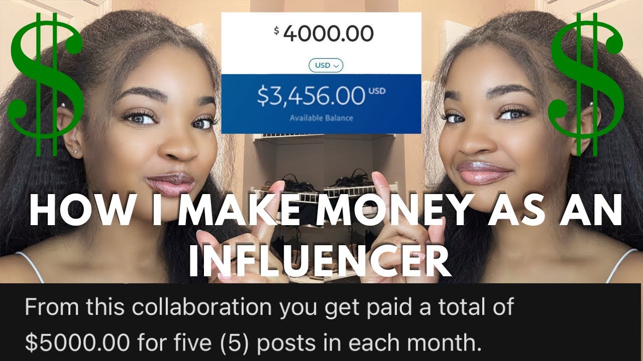 HOW I MAKE THOUSANDS OF DOLLARS AS AN INFLUENCER!!!