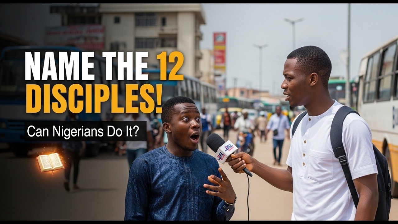 Do Nigerians know the 12 disciples? #funny #bible #games #challenge