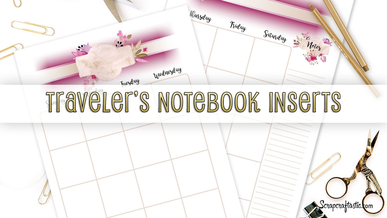 Making a Traveler's Notebook from Printable Inserts