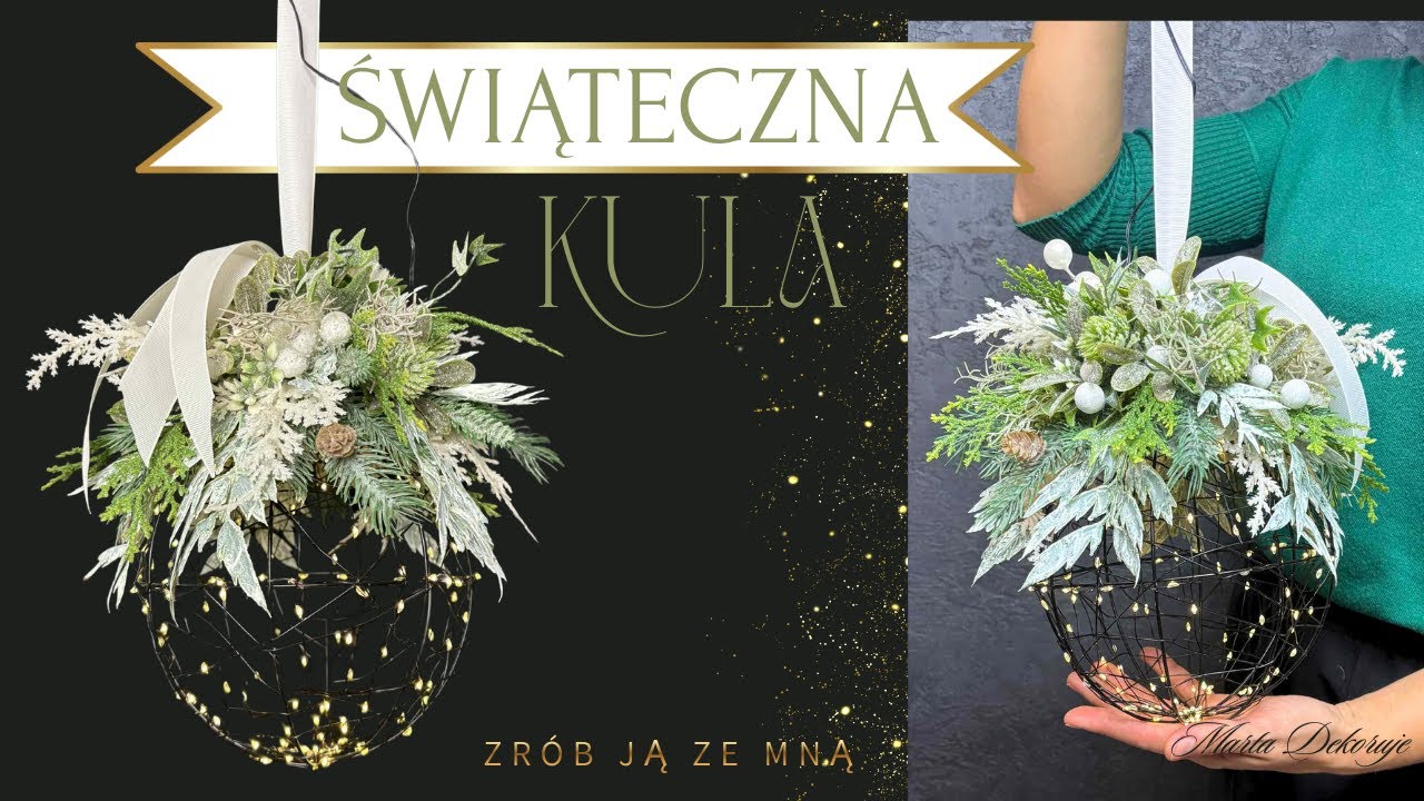 Zrób ze mną ŚWIĄTECZNĄ KULĘ✨ Tutorial krok po kroku