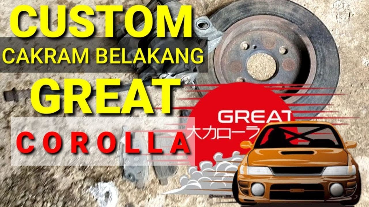 Pasang cakram belakang great corolla