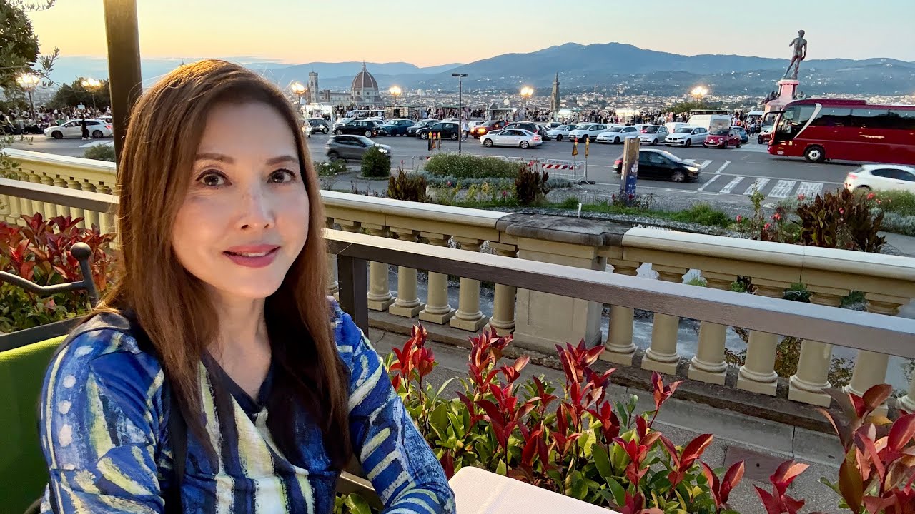 晚餐在 佛羅倫斯（Florence）米高安哲奴廣場（Piazzale Michelangelo）🍷 La Loggia del Piazzale Michelangelo