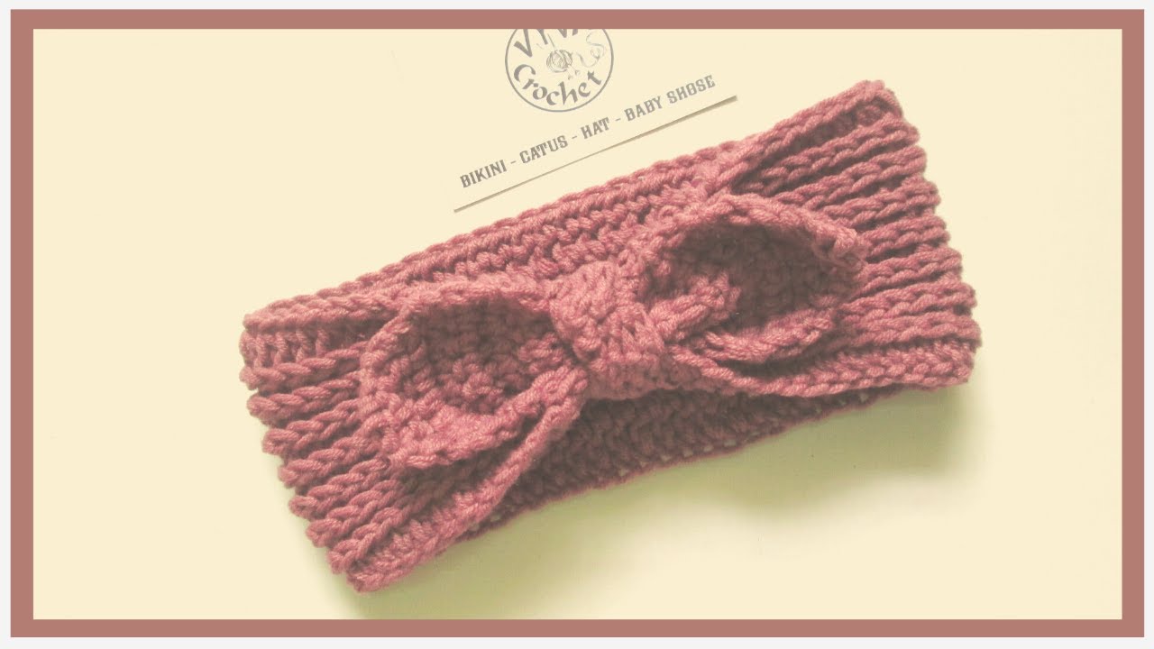 Crochet Headband | Hướng dẫn móc băng đô nơ siêu cute #4 | Vyvascrochet