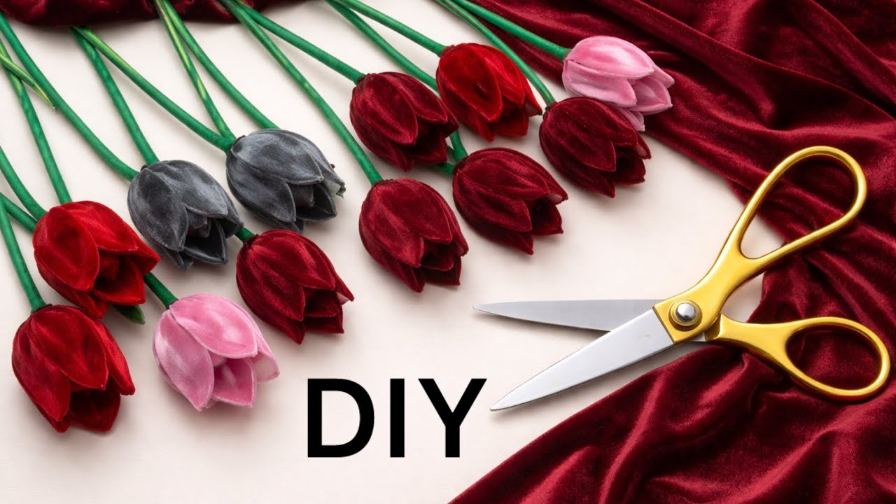 ✅DIY velvet scrunchies \ how to make velvet scrunchies for sale