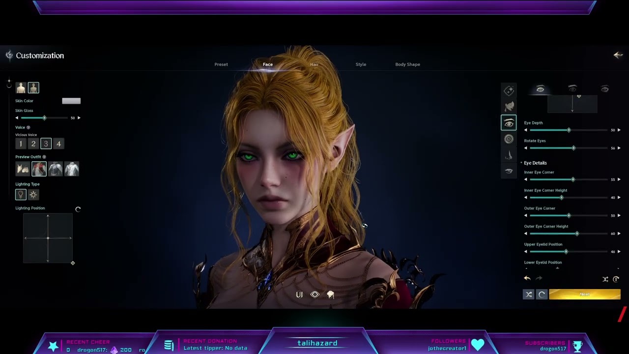 Aion 2 :All Elyos Female Premade Character and all Hairstyles.