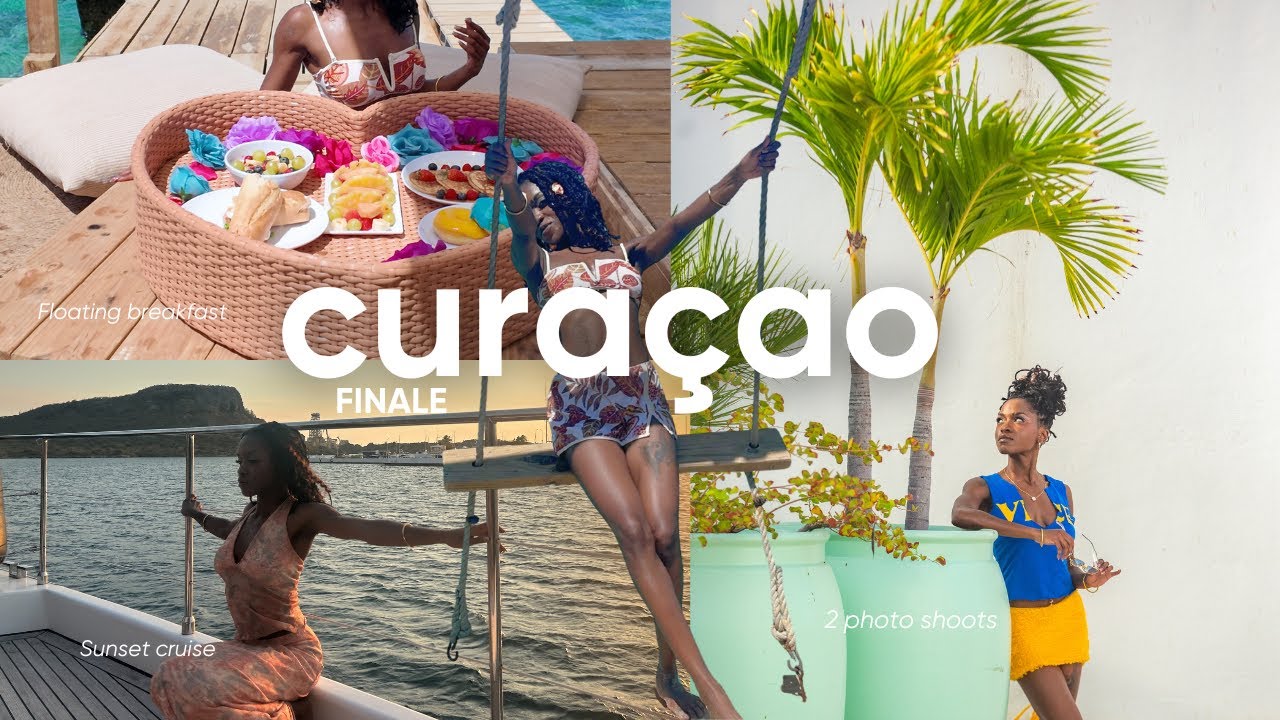 SOLO TRAVEL VLOG to Curaçao|| FLOATING BREAKFAST, TWO PHOTOSHOOTS, SUNSET CRUISE & BIRTHDAY… pt. 4