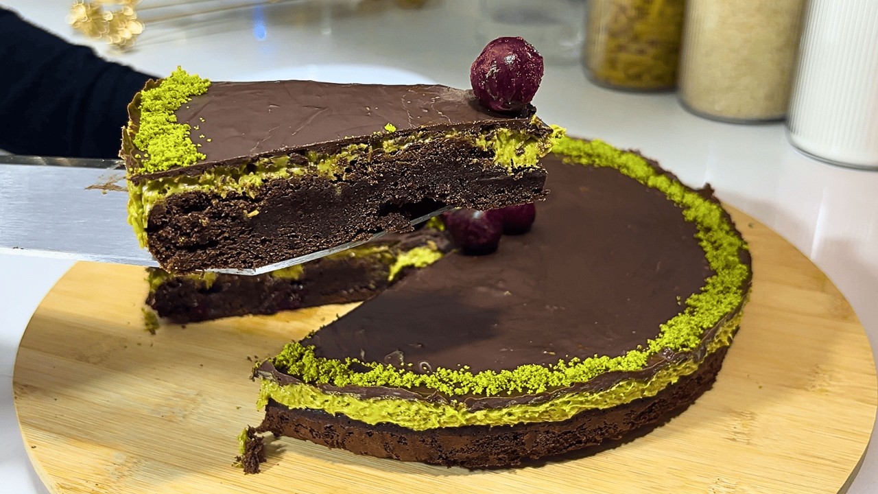 Вирусный Дубайский Шоколад Брауни: Фисташковая Начинка 🍫💚