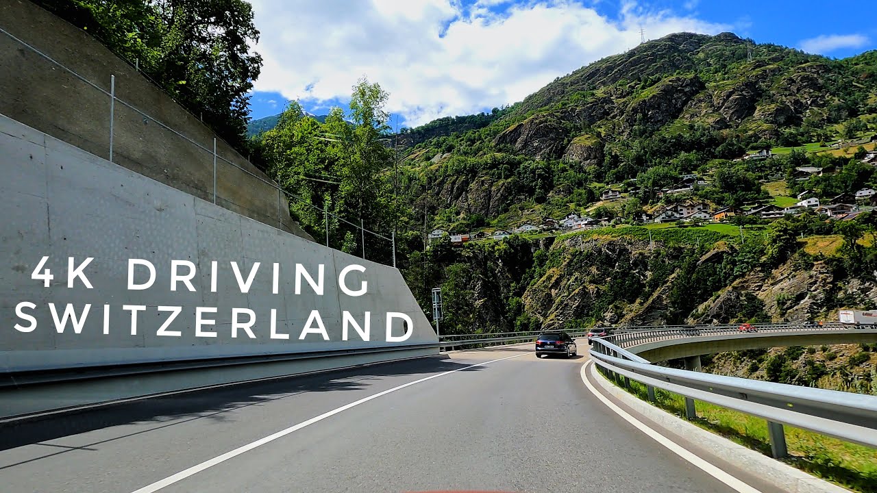 4K Drive from Zermatt to Verbier  | Switzerland Driving to The Great St. Bernard Pass