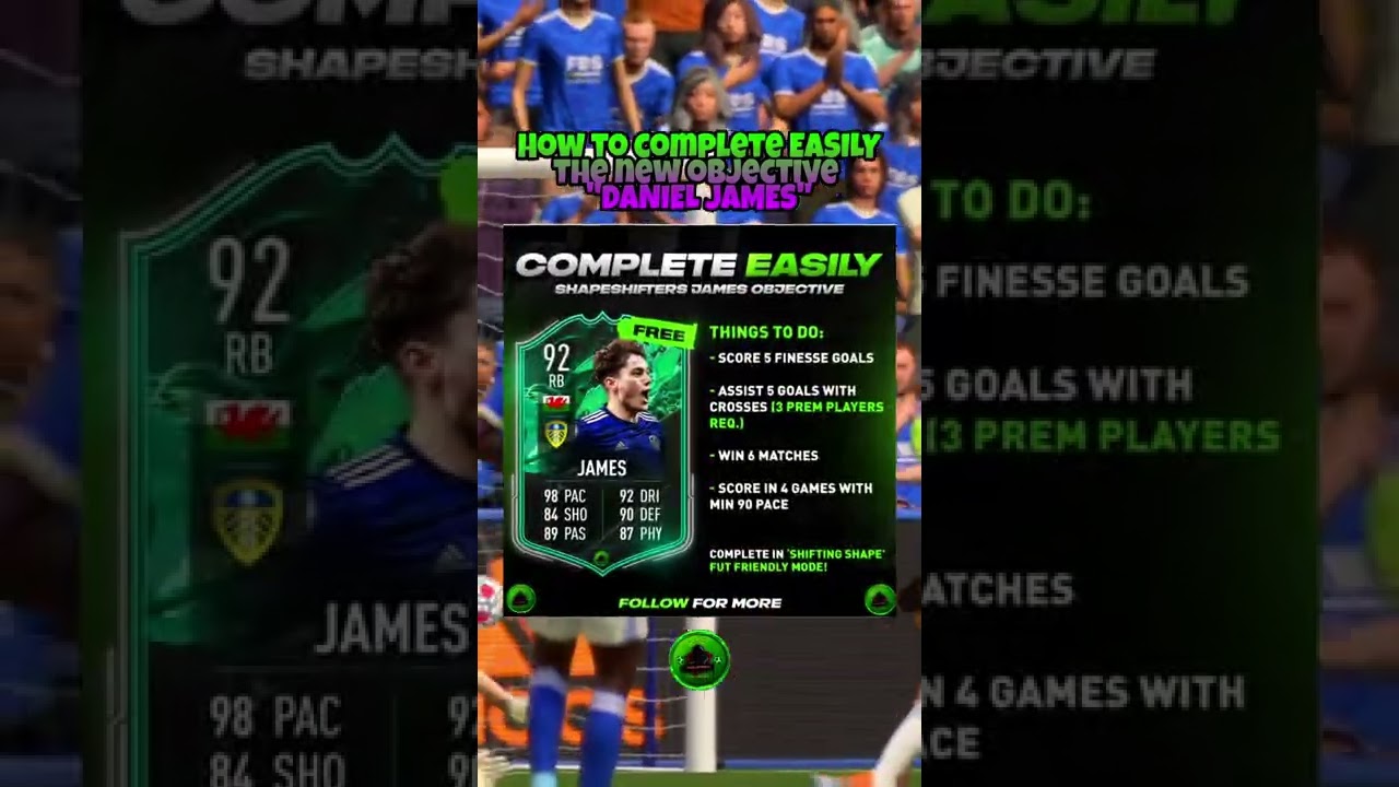 FIFA 22/ DANIEL JAMES - OBJECTIVE SOLUTION/COMPLETE EASILY!