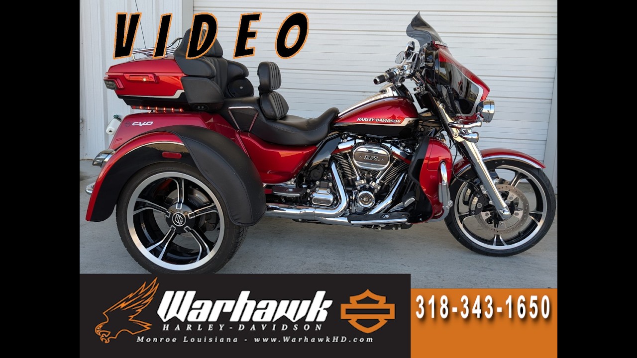 Near mint condition 2021 Harley-Davidson CVO tri glide sunset orange and sunset black for sale